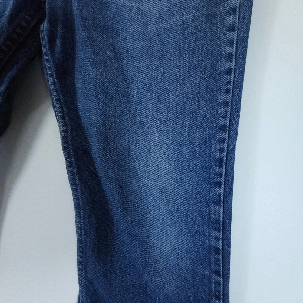 VTG Y2K Levis Jeans Orange Tab Mens 32x25 Blue Straight Leg Denim USA MADE